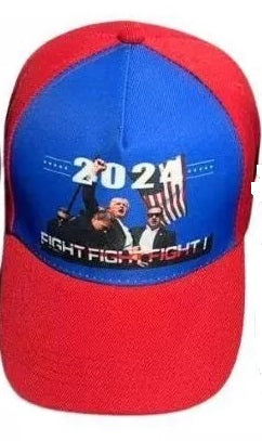 TRUMP 2024 FIGHT FIGHT FIGHT! HAT CAP Red