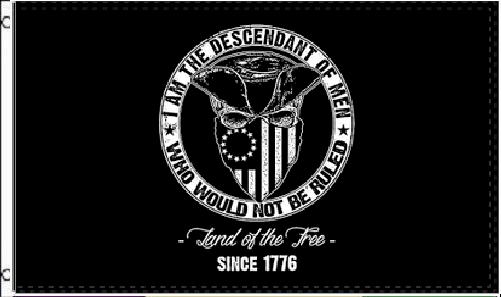 3X5 LAND OF THE FREE Descendant of Men SINCE 1776 TACTICAL FLAG BANNER