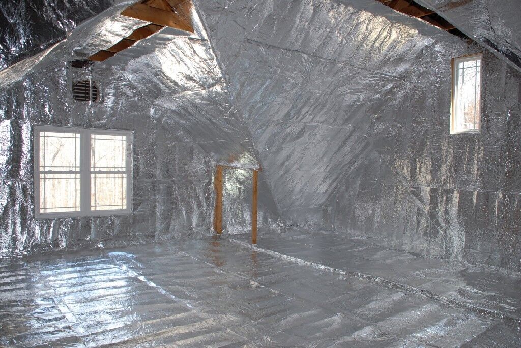 1000 (4x250) Attic Foil Blanket Reflective Insulation Radiant Barrier Perforated