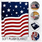 USA Star Spangled Soft Plush 50x60in Blanket PREMIUM SUPER SOFT FLEECE