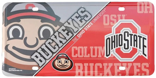 Ohio State University Buckeyes 6"x12" License Plate - OFFICIALLY LICENSED