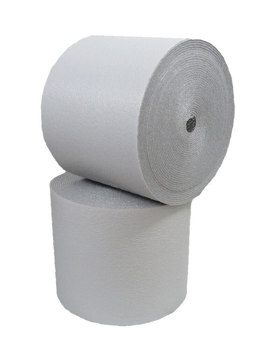 20SF NASATEK White Reflective Foam Core Insulation Pipe HVAC Duct Wrap (24"x10')