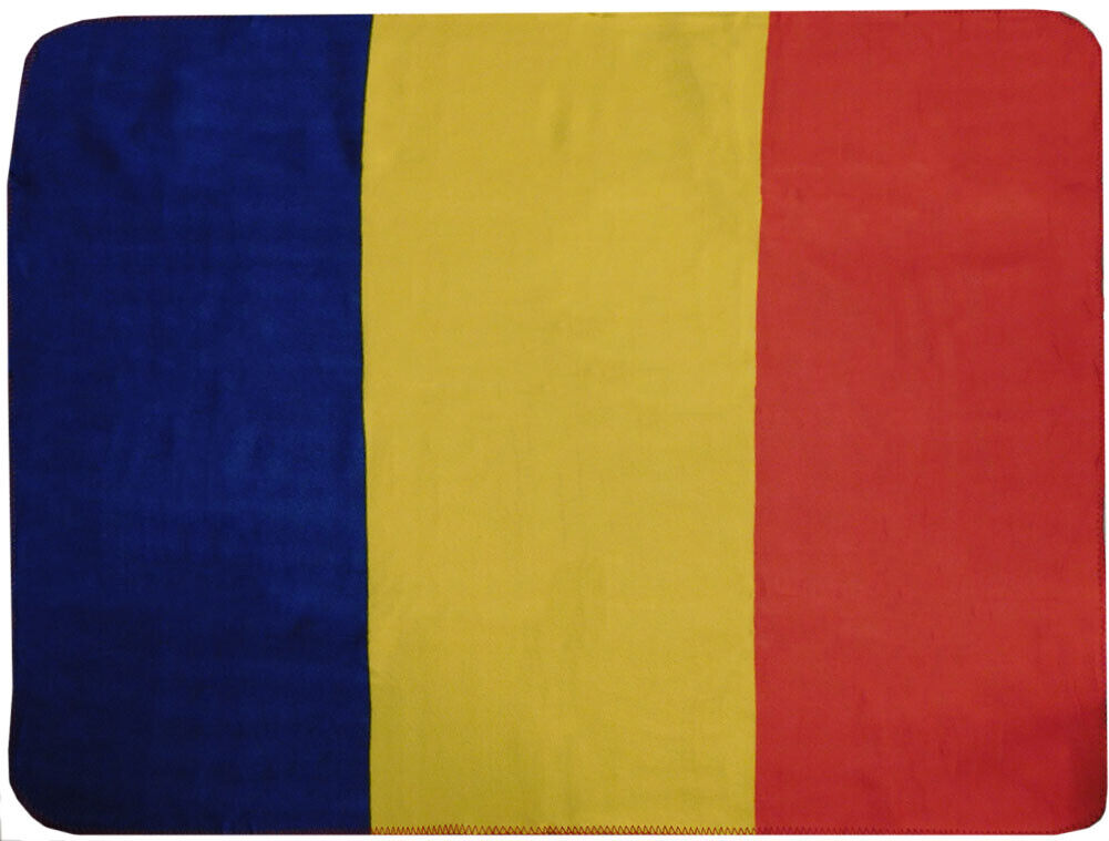 Blanket Fleece Throw National Flag Romania 50"x60"