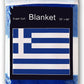 Greece Flag Fleece Blanket 50"x60" Travel Throw Cover Athens Thessaloniki Greek