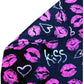 Kiss Kiss Pink & Black 50x60 50"x60" Soft Plush Fleece Blanket Throw