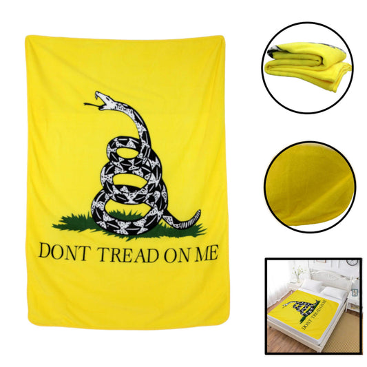 Don't Tread on Me Blanket Gadsden Blanket