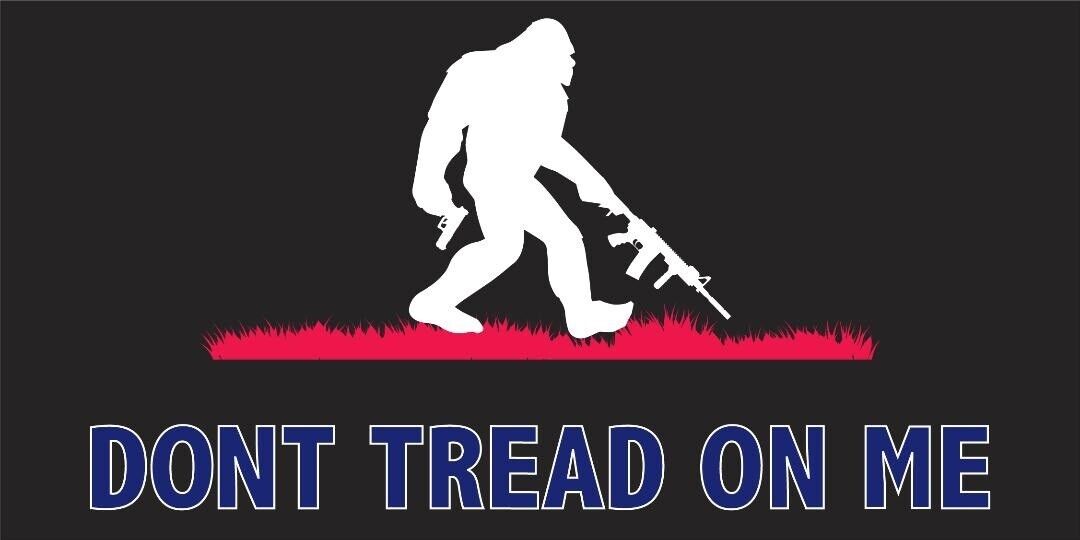 Sasquatch 3.75”x7.5” EZ-Peel Bumper Sticker Decal