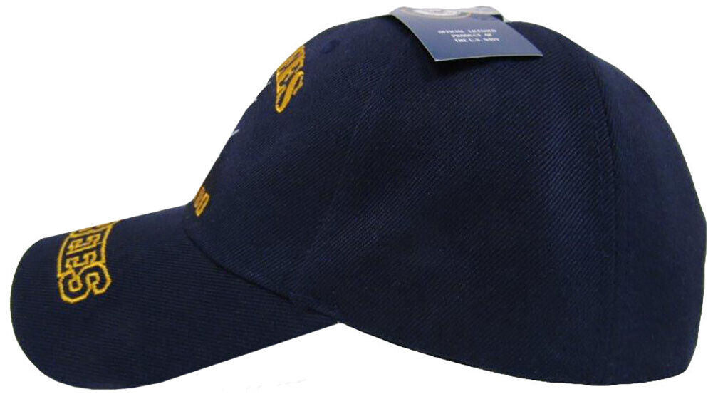 Seabees U.S. Navy USN "Can Do" Navy Blue Embroidered Cap Hat CAP602R