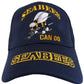 Seabees U.S. Navy USN "Can Do" Navy Blue Embroidered Cap Hat CAP602R