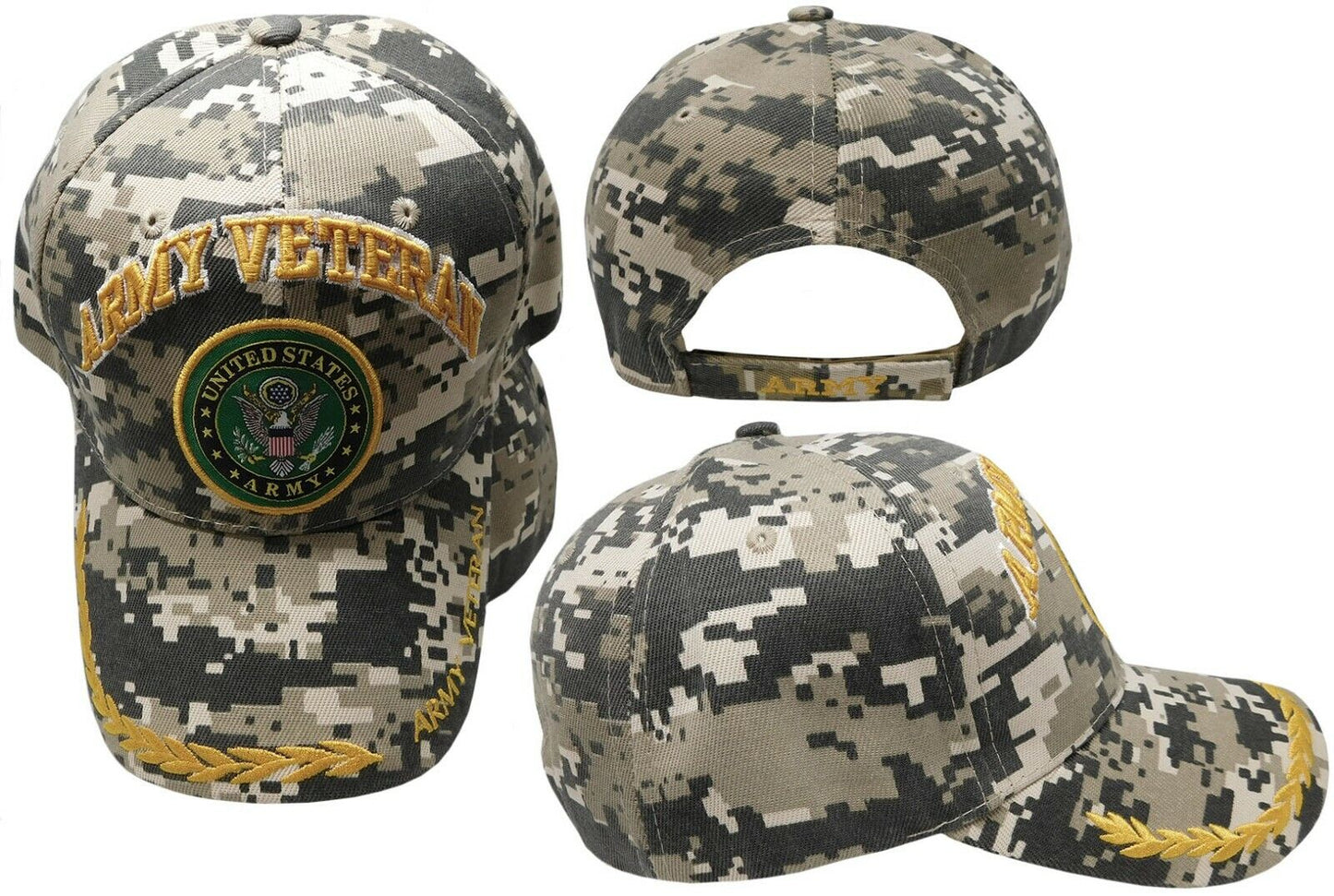 Retired Military Embroidered Adjustable Cap Hat Licensed