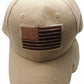 USA US U.S. America American Flag Khaki Tan Patch Baseball Cap CAP610A Hat