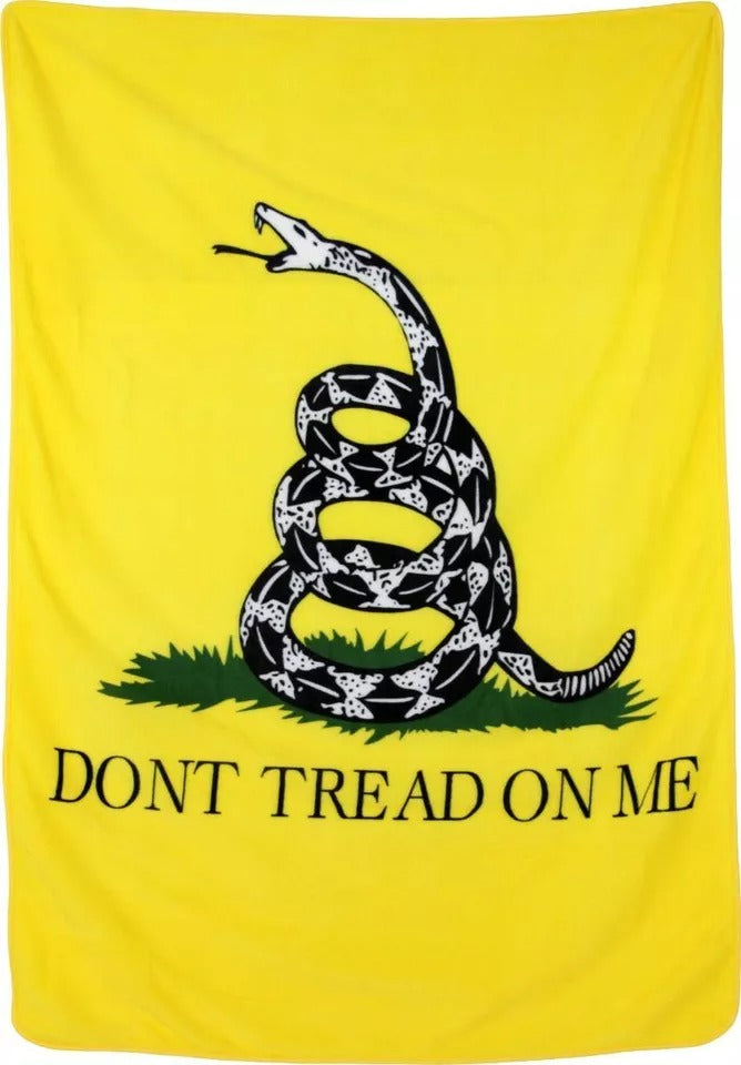 Don't Tread on Me Blanket Gadsden Blanket