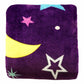 Moon & Stars Plush Blanket 50x60 Cute Kid's Blanket Purple Throw Blanket Space