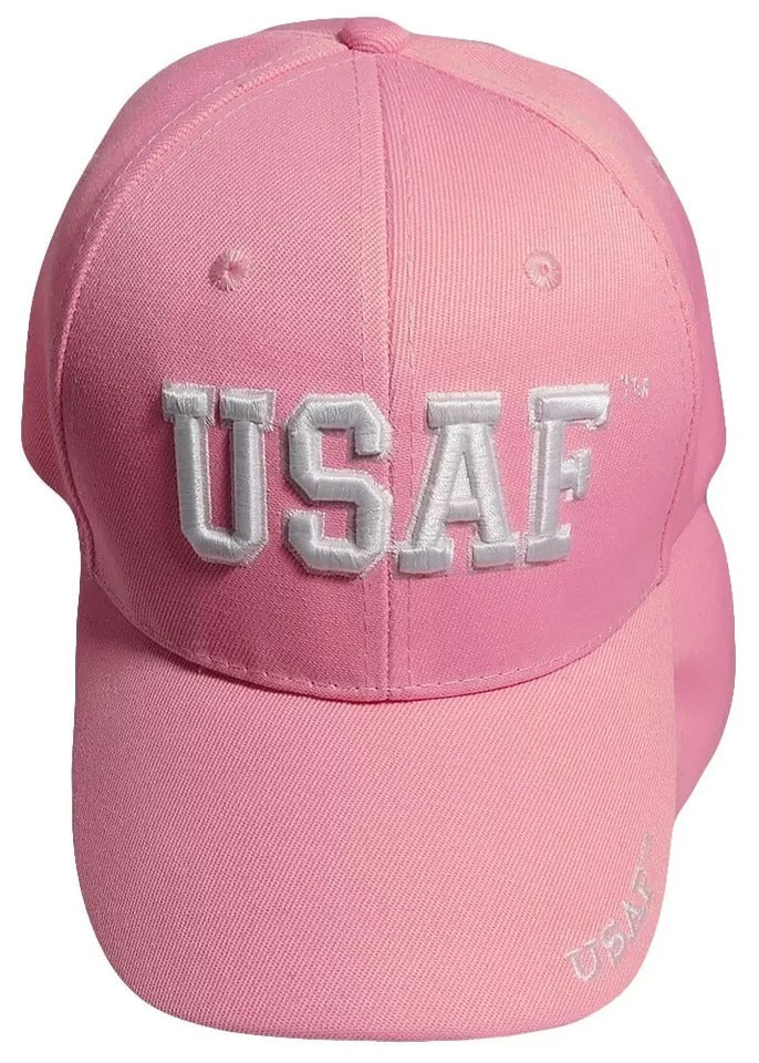 United States Air Force USAF 3-D Letters Pink Embroidered Cap Hat - Licensed