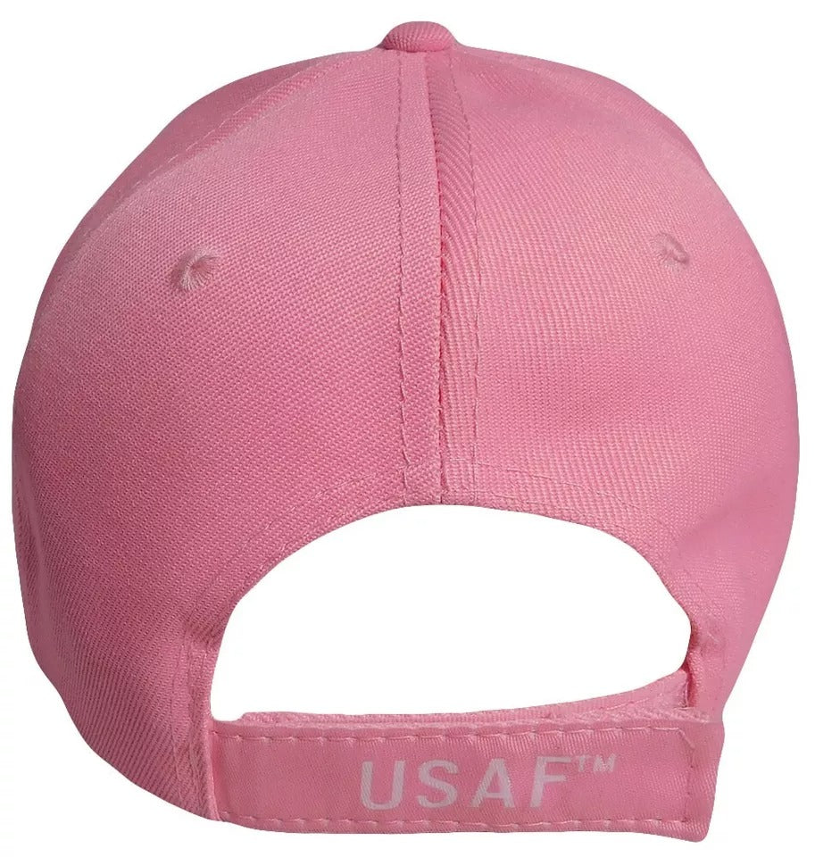 United States Air Force USAF 3-D Letters Pink Embroidered Cap Hat - Licensed