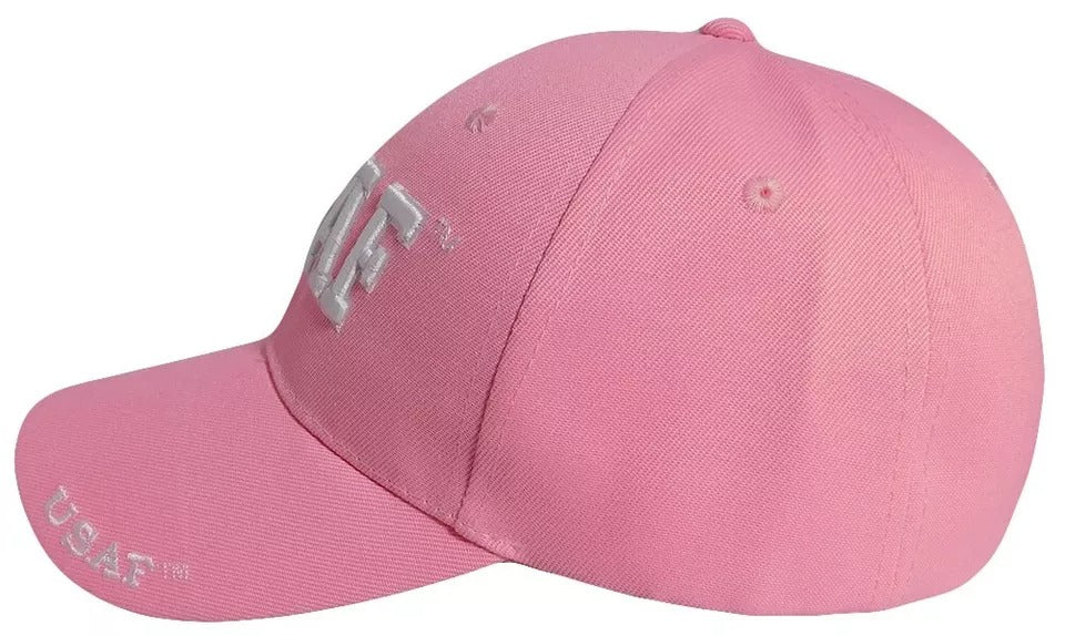 United States Air Force USAF 3-D Letters Pink Embroidered Cap Hat - Licensed