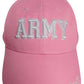 United States Army 3-D Letters Pink Adjustable Embroidered Cap Hat - Licensed