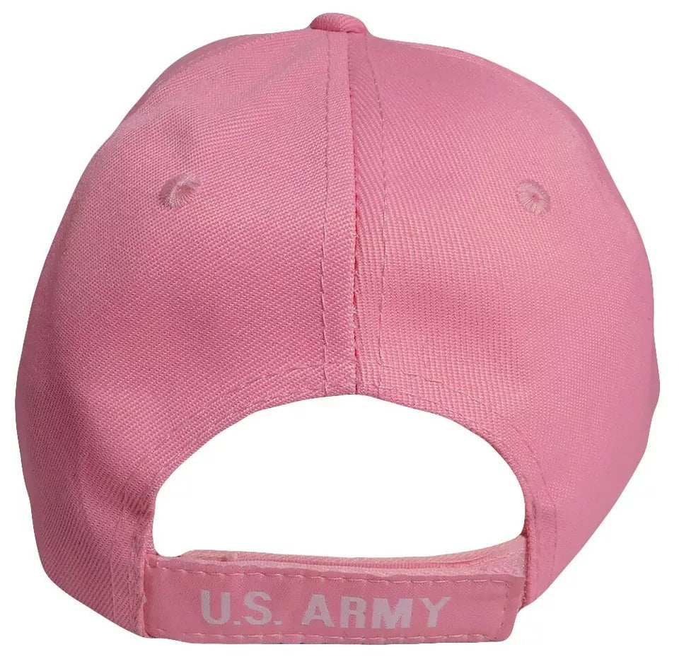 United States Army 3-D Letters Pink Adjustable Embroidered Cap Hat - Licensed