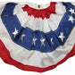 1.5x3 FT USA American 18x36 Nylon Embroidered Fan Flag Banner Bunting FAN