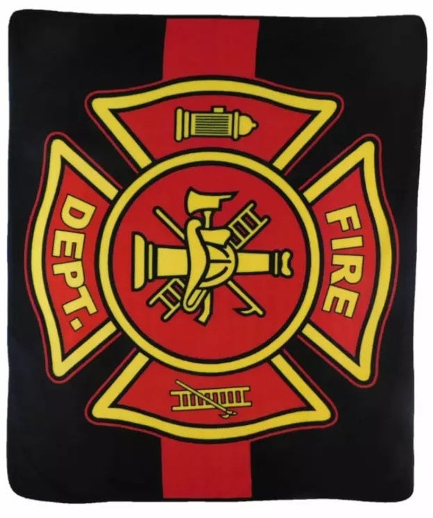 Fire Department Blanket Red Line Blanket Thin Red Line Support Local Firefighter