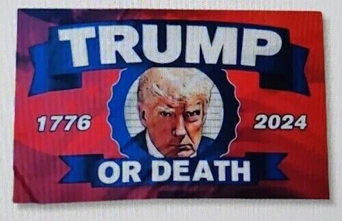 Trump Mugshot Flag Trump 2024 MAGA Grommets Flag or Banner 3x5