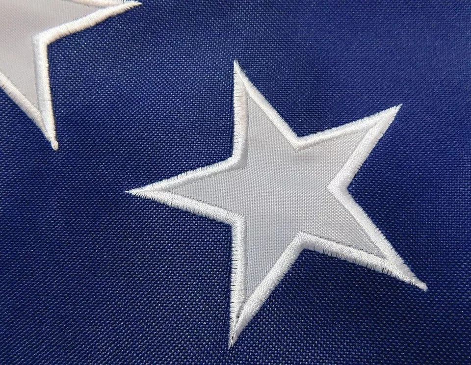 4x6 Betsy Ross Outlined Star 6X4 Premium Embroidered 420D POLYESTER Flag Banner