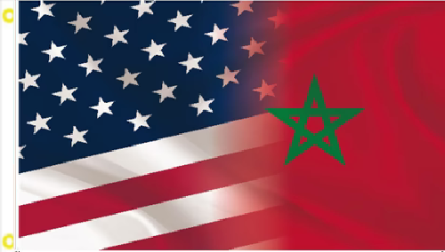 3X5 USA MOROCCO FRIENDSHIP COMBINATION HERITAGE FLAG BANNER 100D