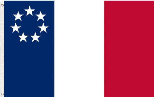 3X5 1861 LOUISIANA FRENCH FIRST NATIONAL PATTERN STARS & BARS FLAG BANNER 100D