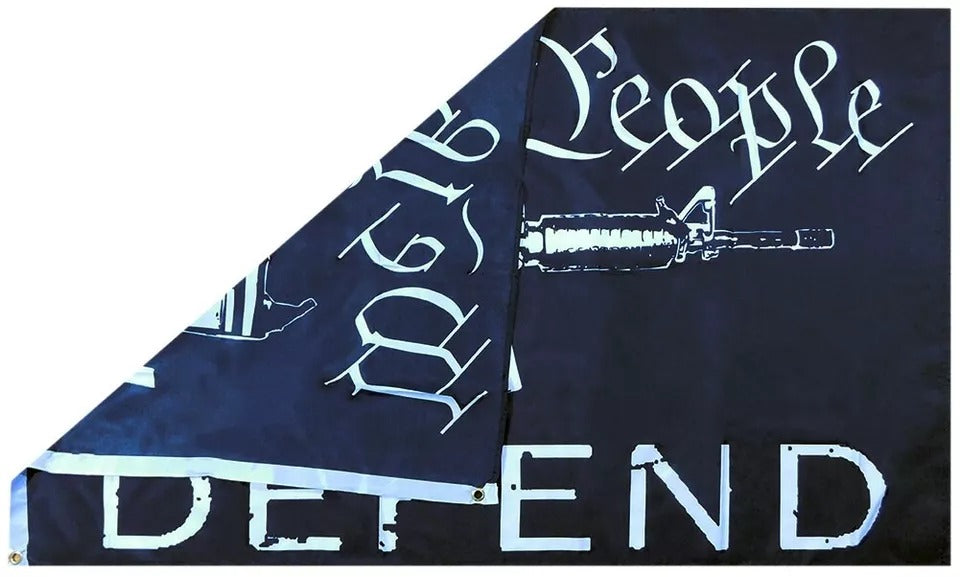 3x5 We The People Will Defend 3'x5' 100D Woven Poly Nylon Flag Banner