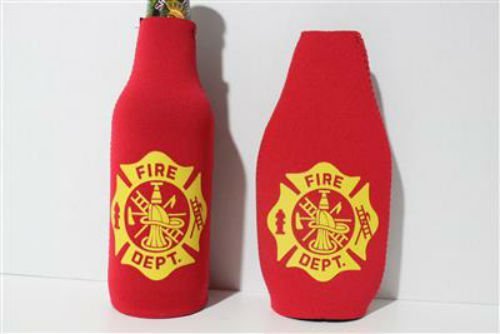 Fire Dept. Department Crest Seal Logo Bottle Jacket