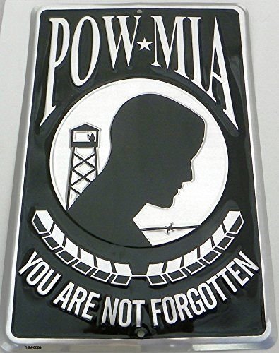 Powmia POW MIA You are Not Forgotten 8"x12" Collectible Metal Wall